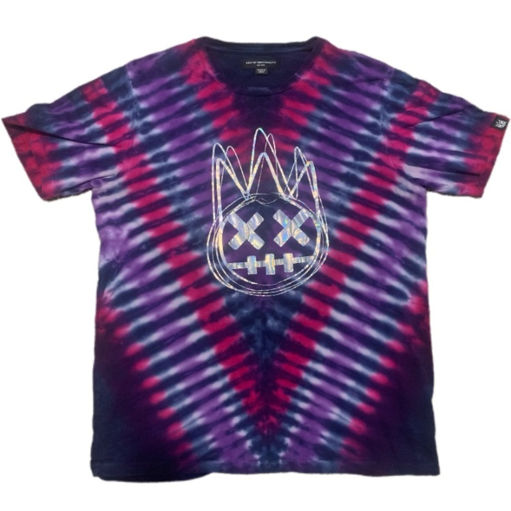 Cult of Individuality Purple and Red Tie-Dye Shirt